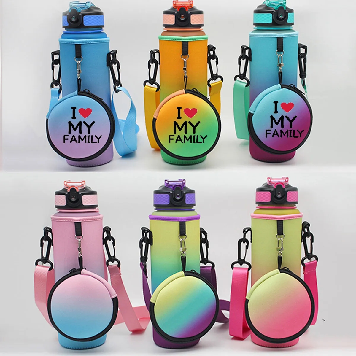 32oz. Sport Timing Water Bottle With Neoprene Sleeve Carrier 4