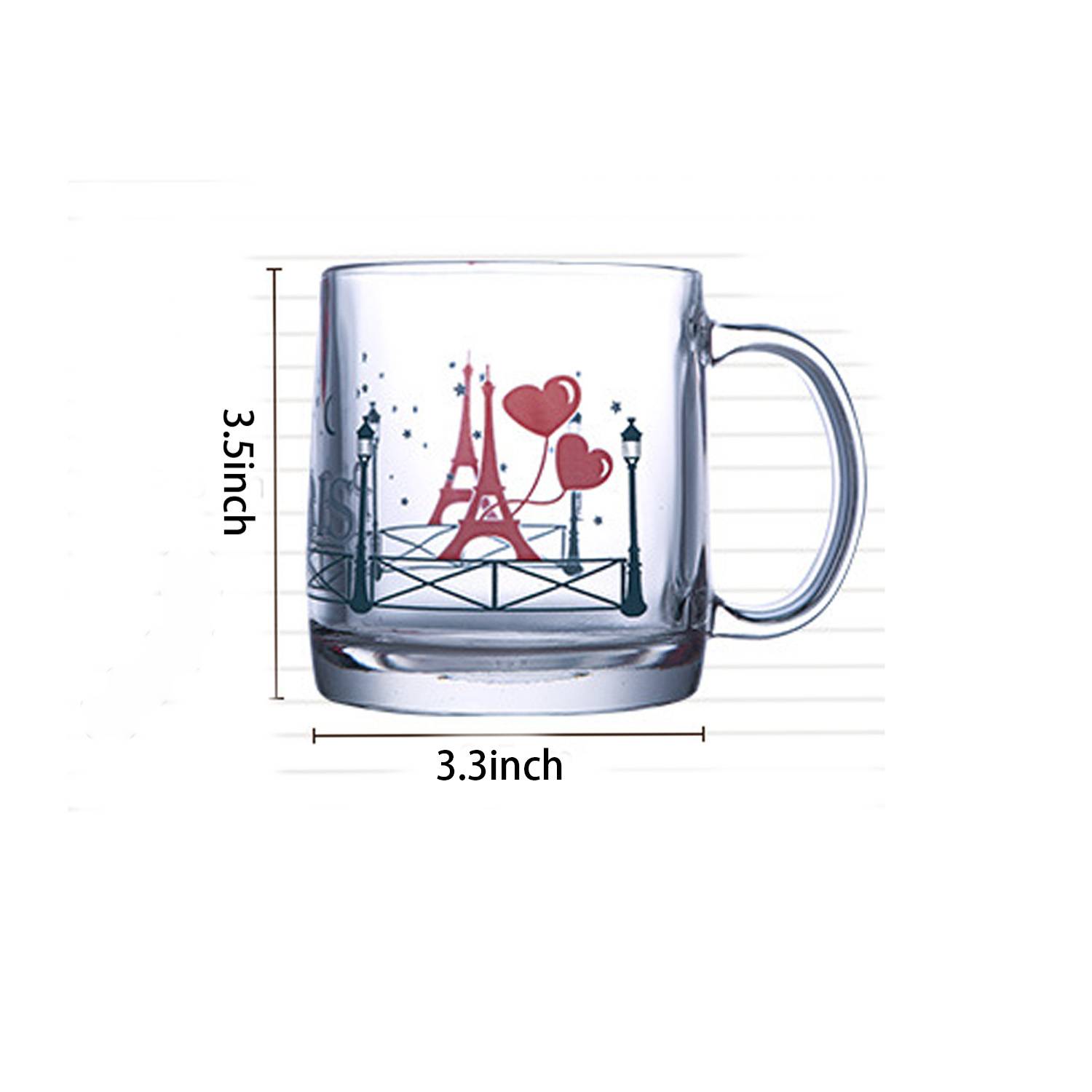 13oz Color-Changing Glass Mug - Heat Sensitive for Couples 5