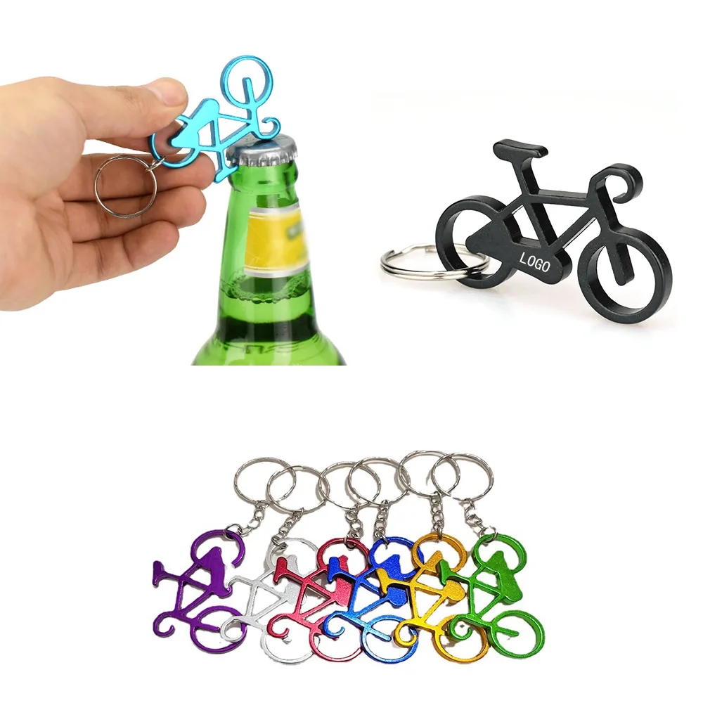 Bicycle Metal Beer Bottle Keychain 1