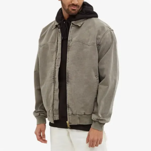Men's Luxury Vintage Crop Bomber Jacket 2