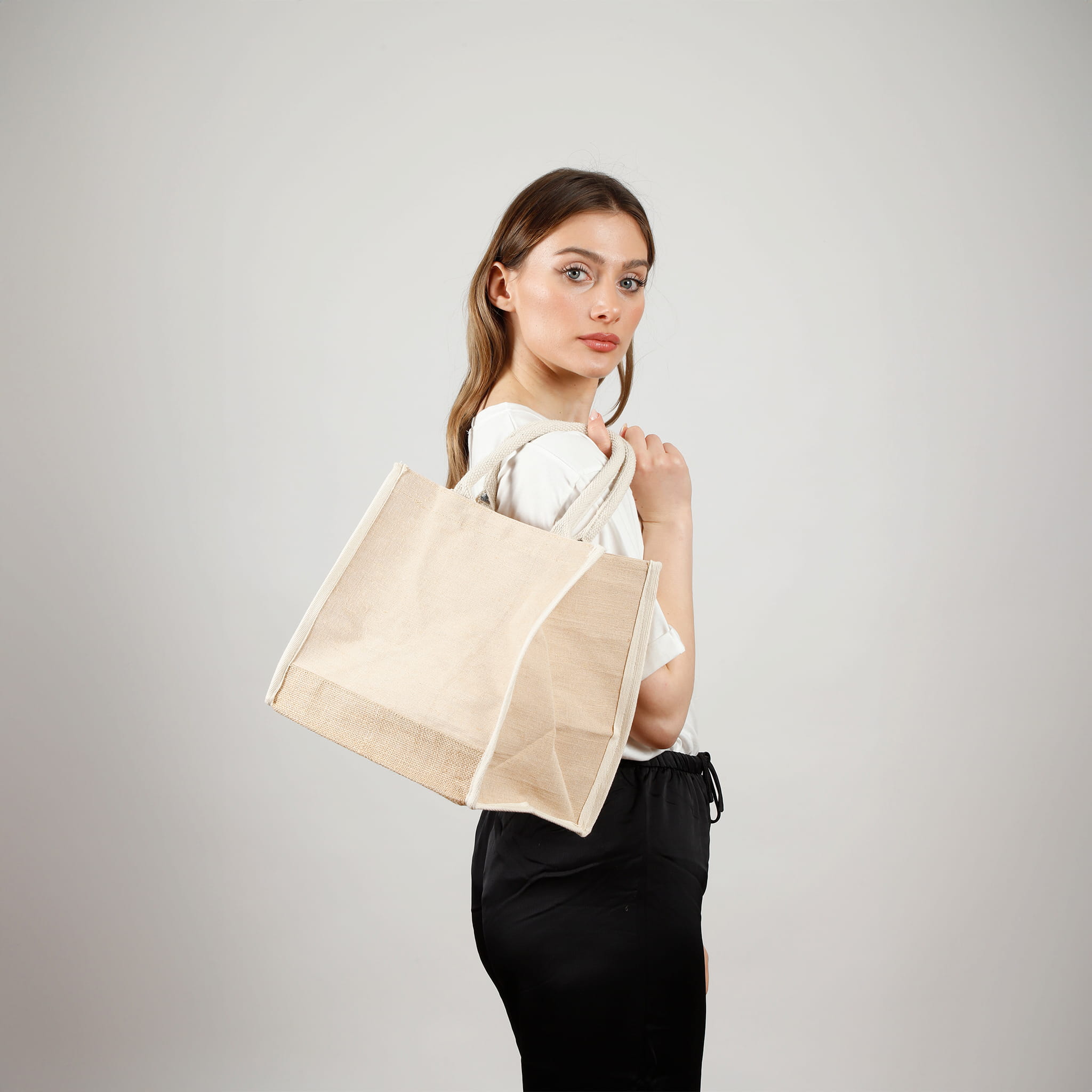 Juco Square Tote Bag, custom tote bag with logo imprint 22