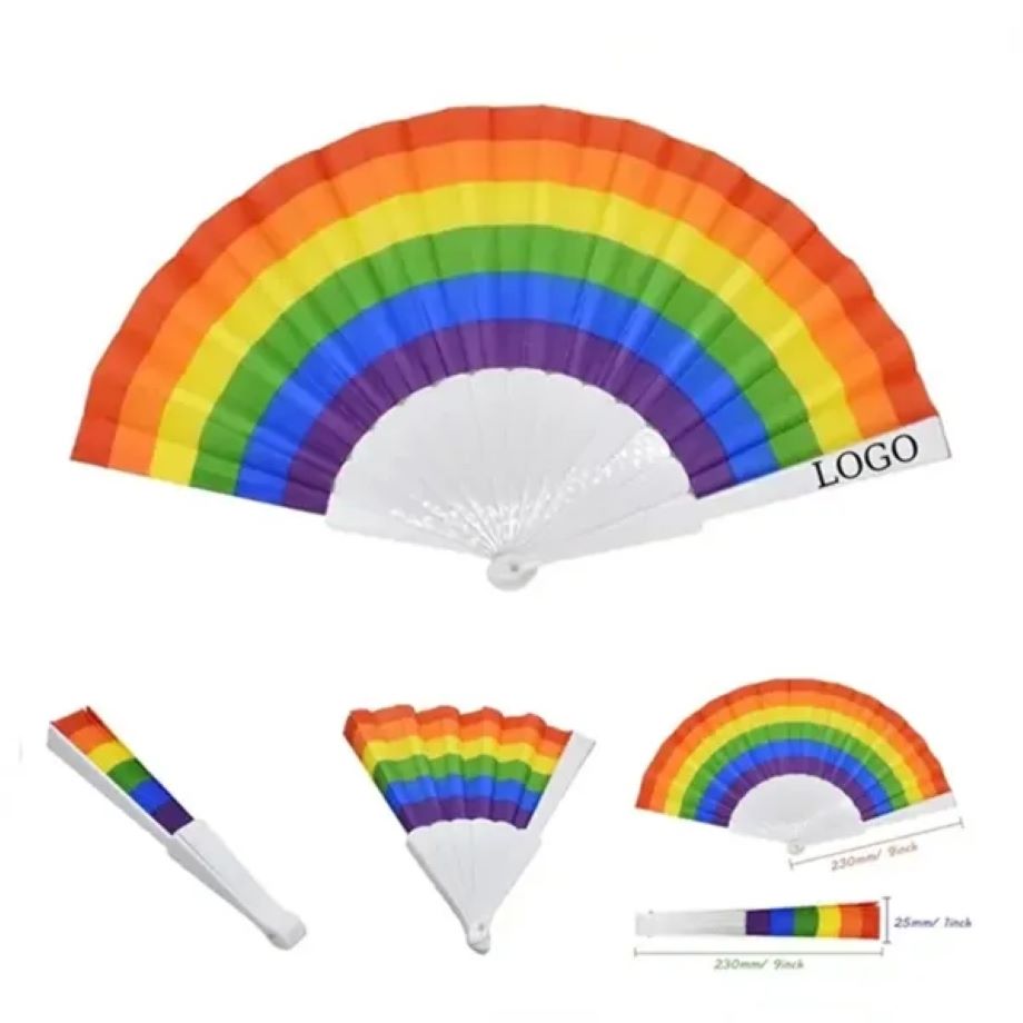 Rainbow Folding Fan 2