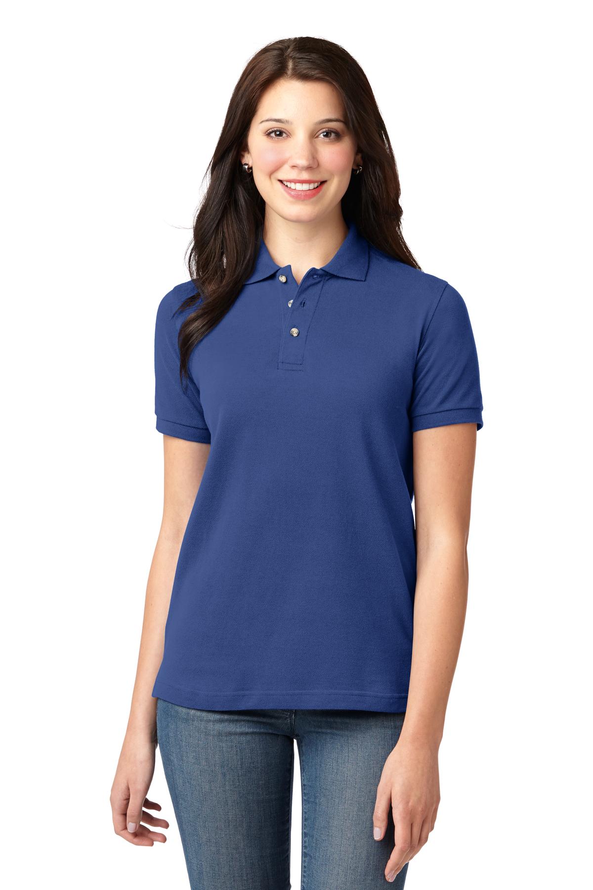 Port Authority Women's Heavyweight Cotton Pique Polo. L420 9
