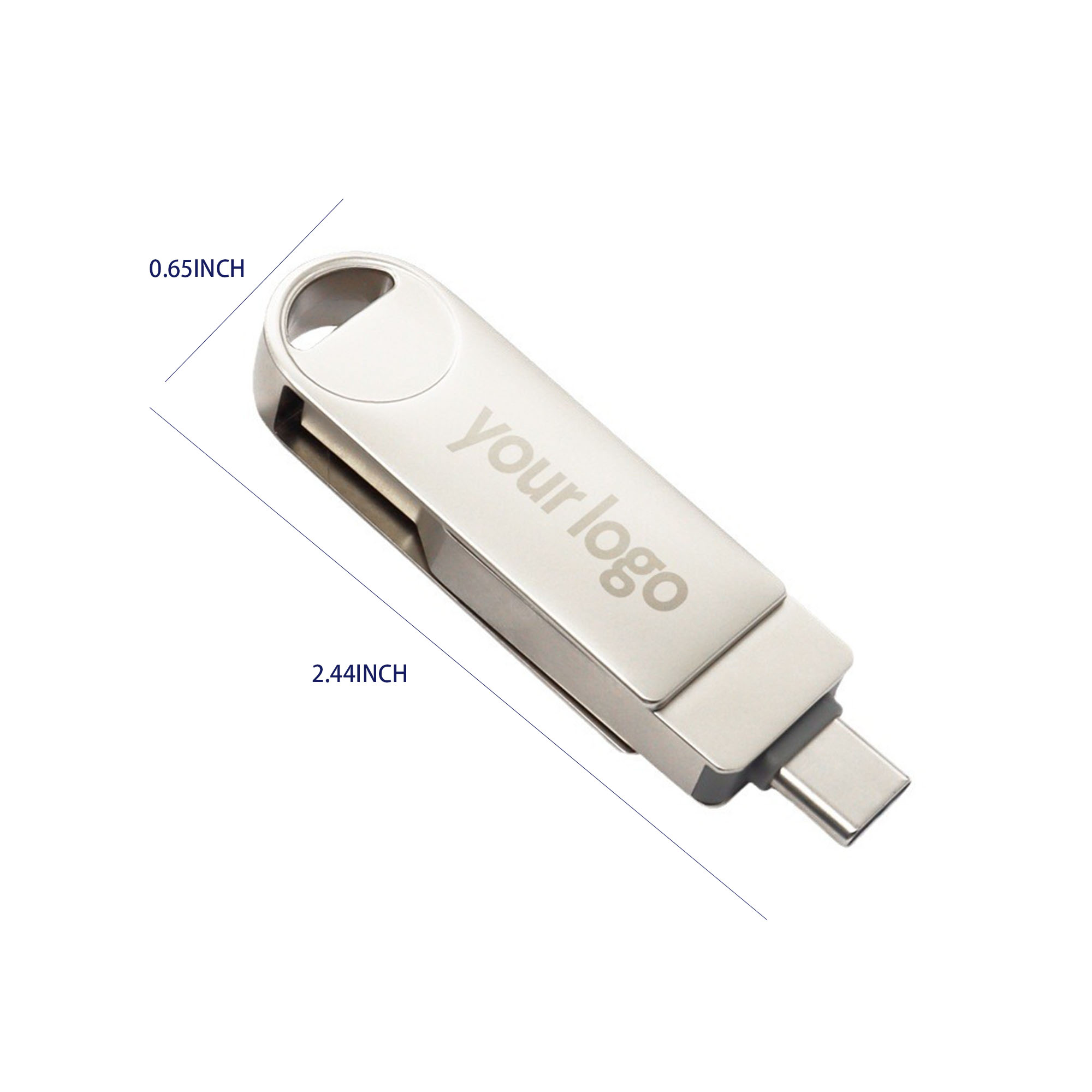 2-in-1 Rotating USB Drive 2