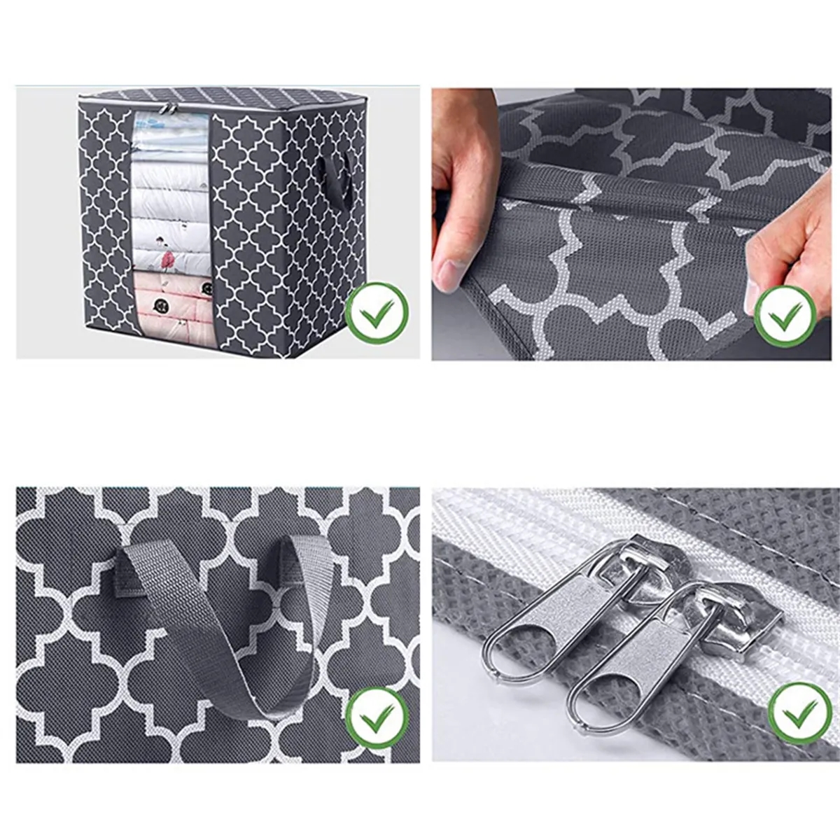 100 L Storage Bags Large Blanket Clothes Organization 2