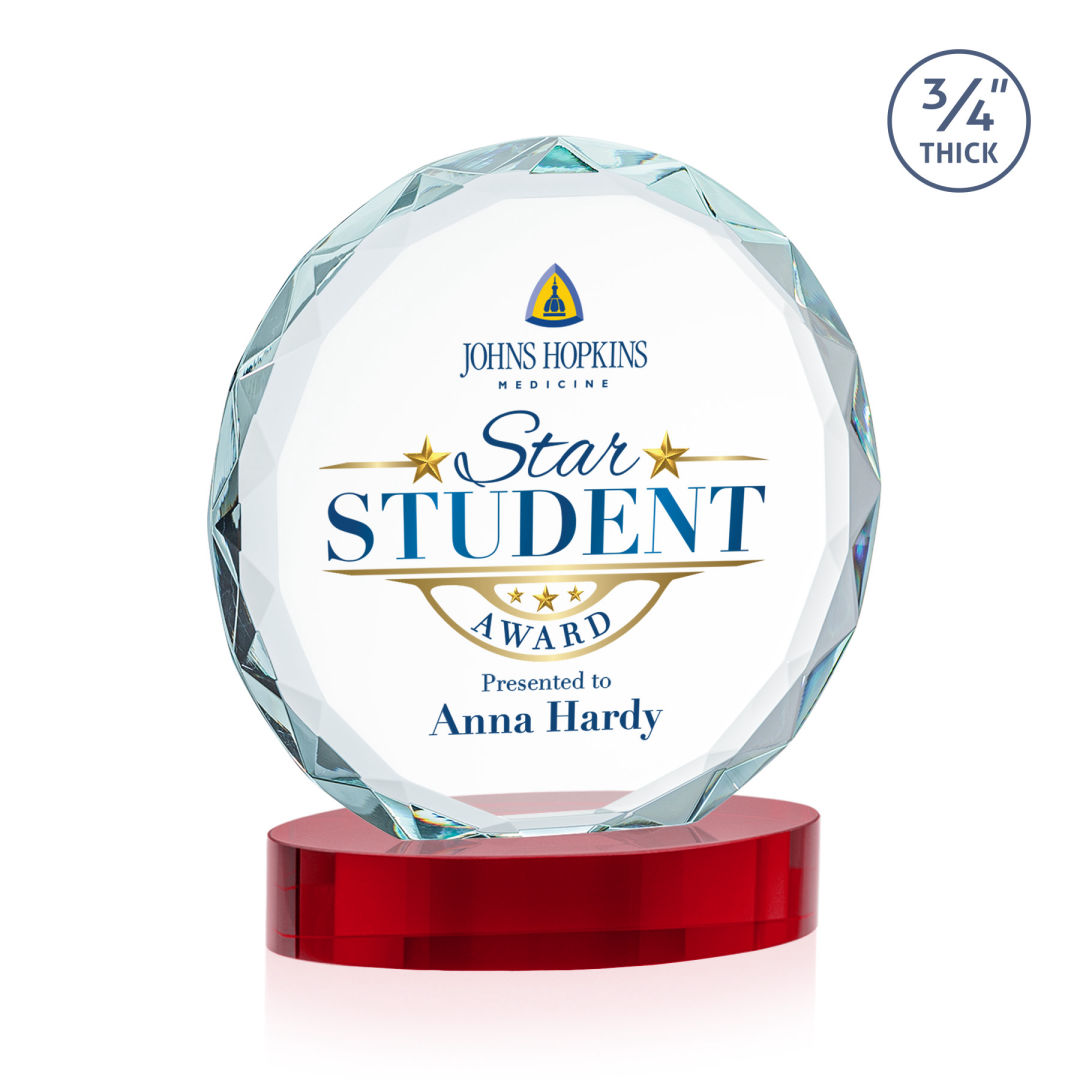 Centura VividPrint™ Award on Alberton Base - Red 2