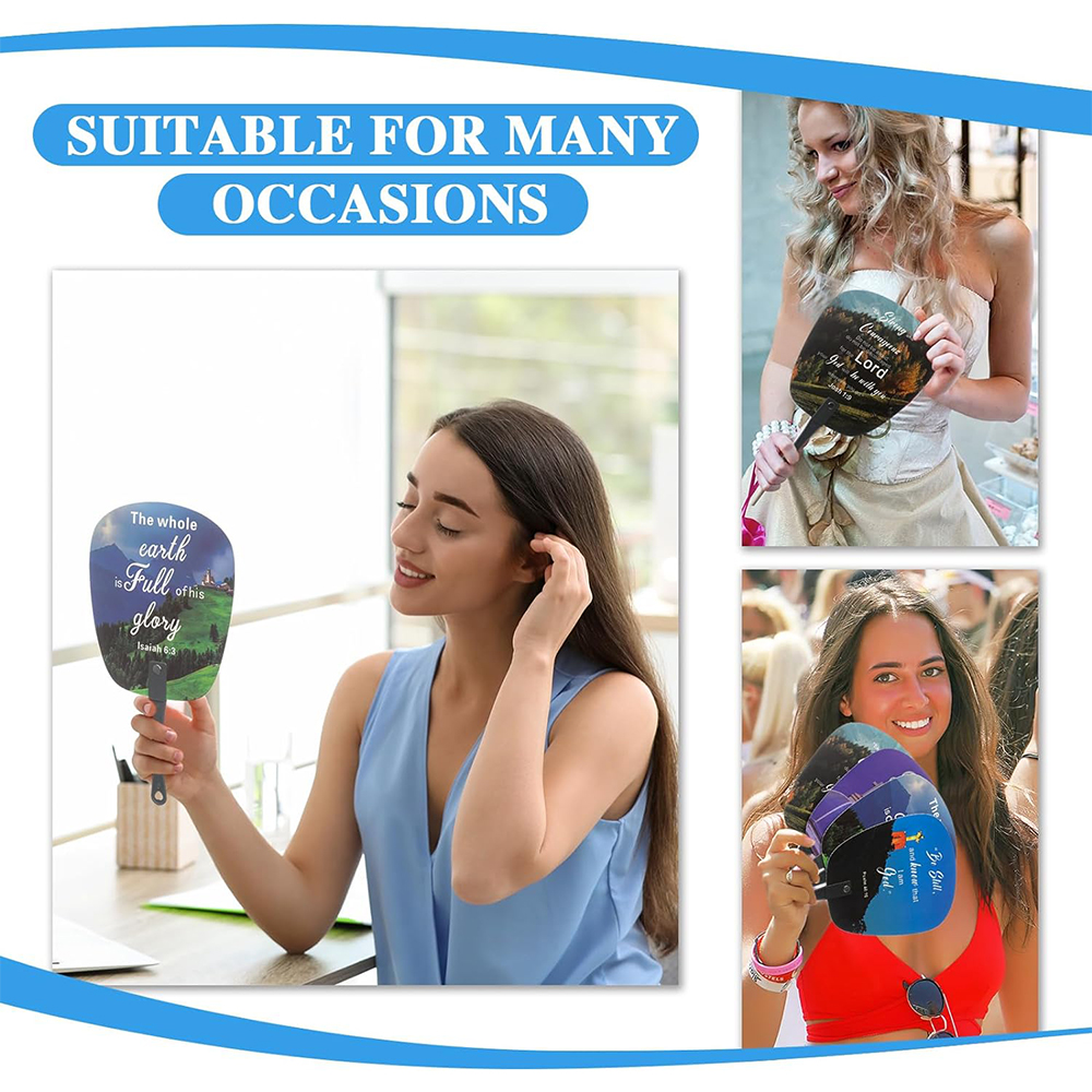 Customized Shape Plastic Fan 3