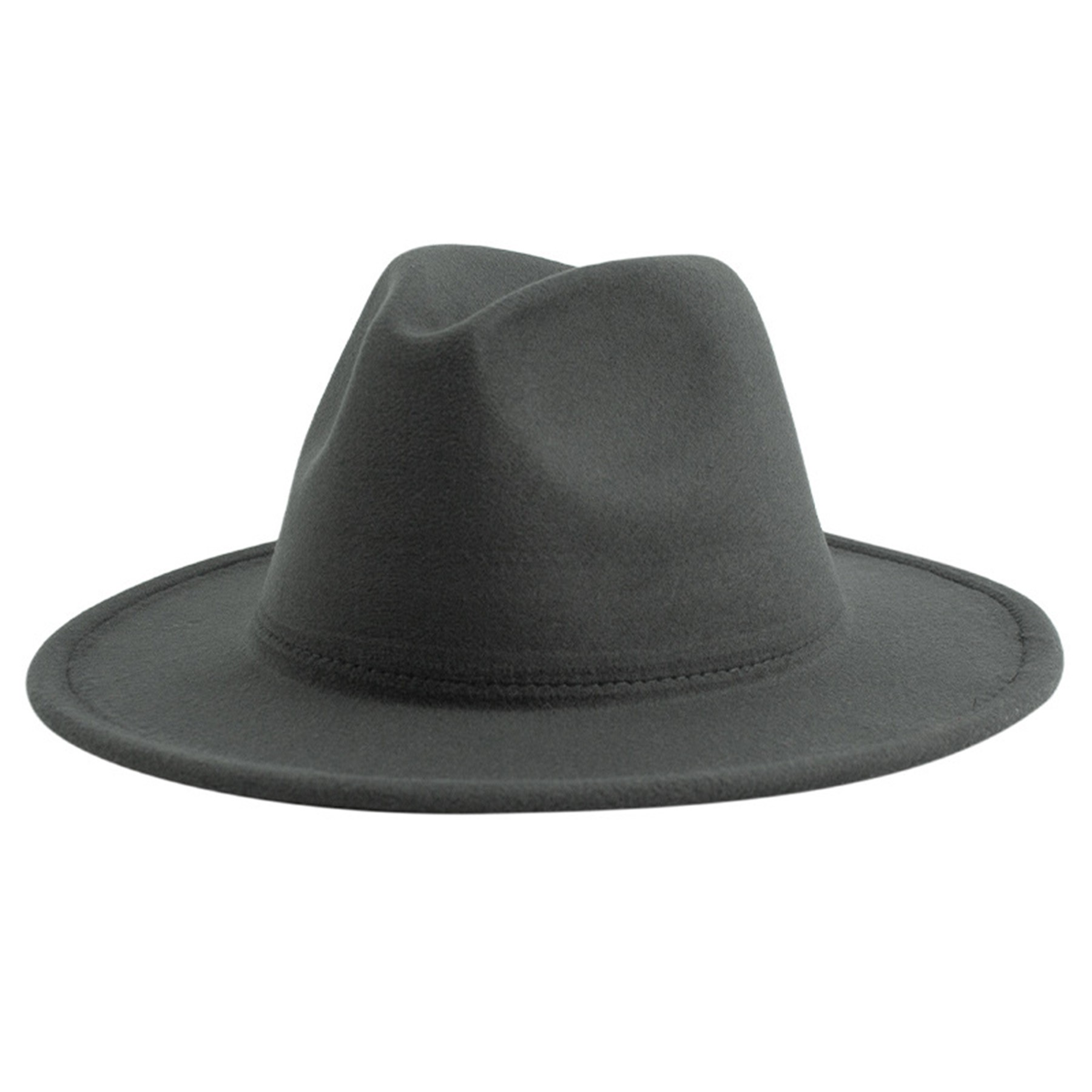 Classic Wide Brim Fedora Hat 5