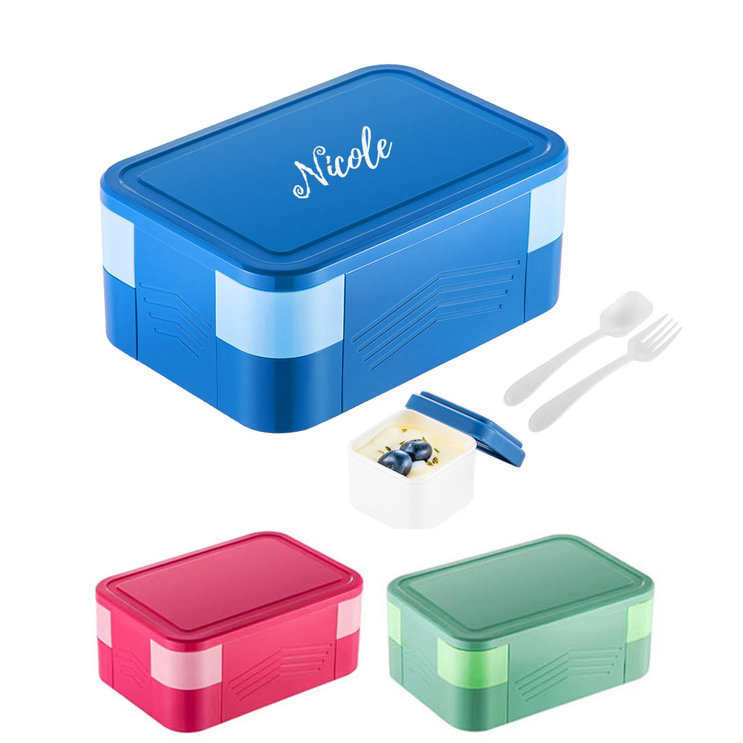 Plastic Lunch Box for Kids Girls 2