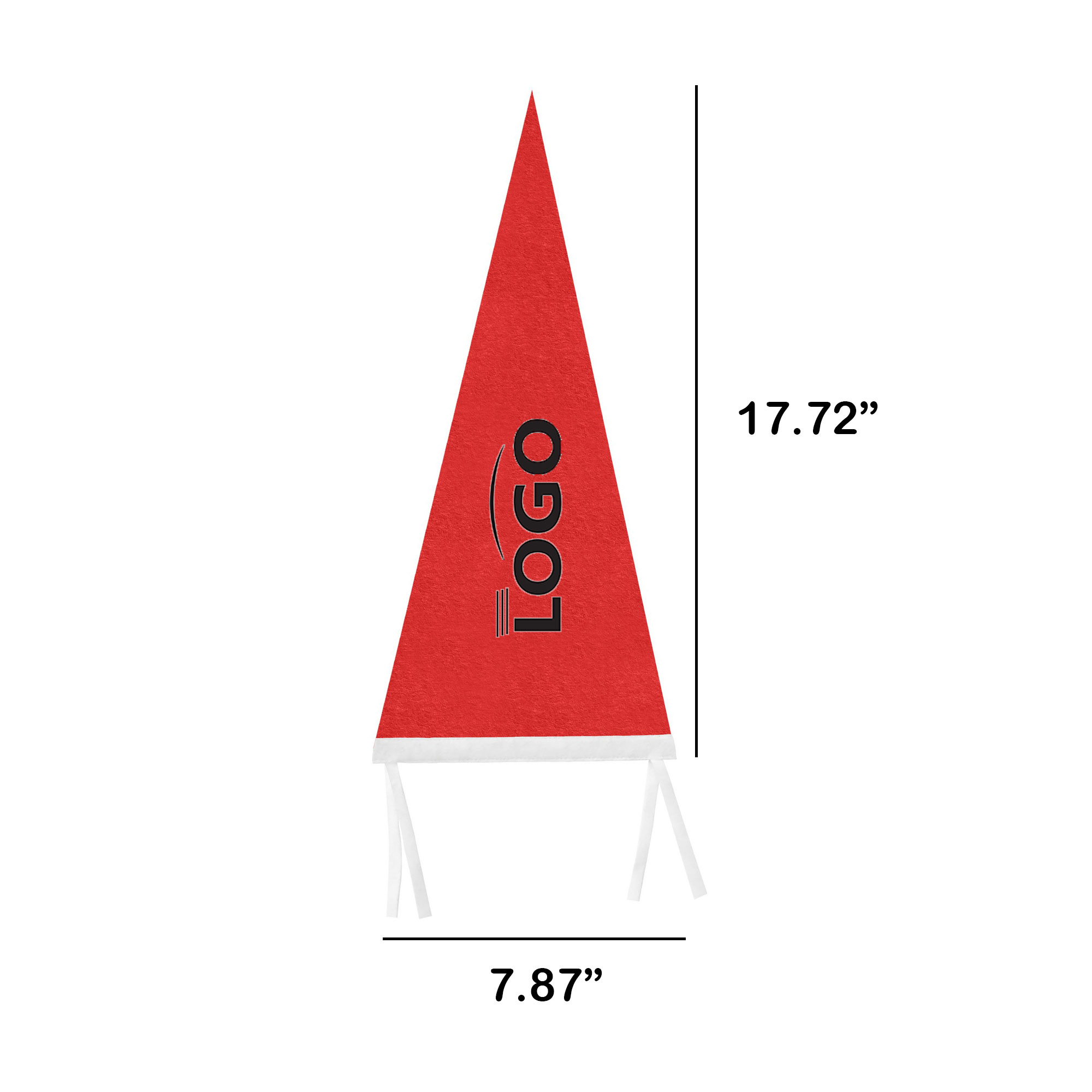 Full Color Single Sided Felt Pennant Flag Banner 4