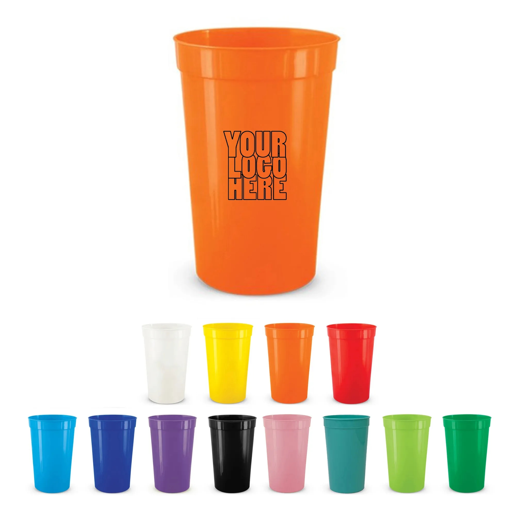 Colorful 10 Oz Disposable Plastic Cups 3
