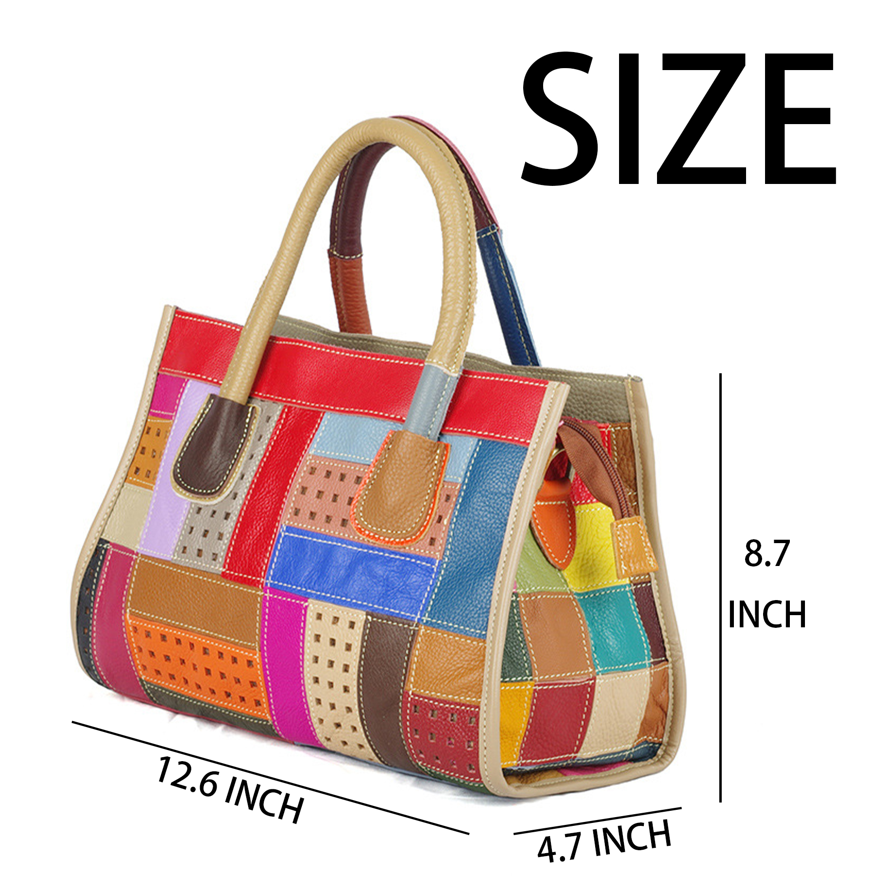 Genuine Leather Hand-paneled colourful cross-body bag 4
