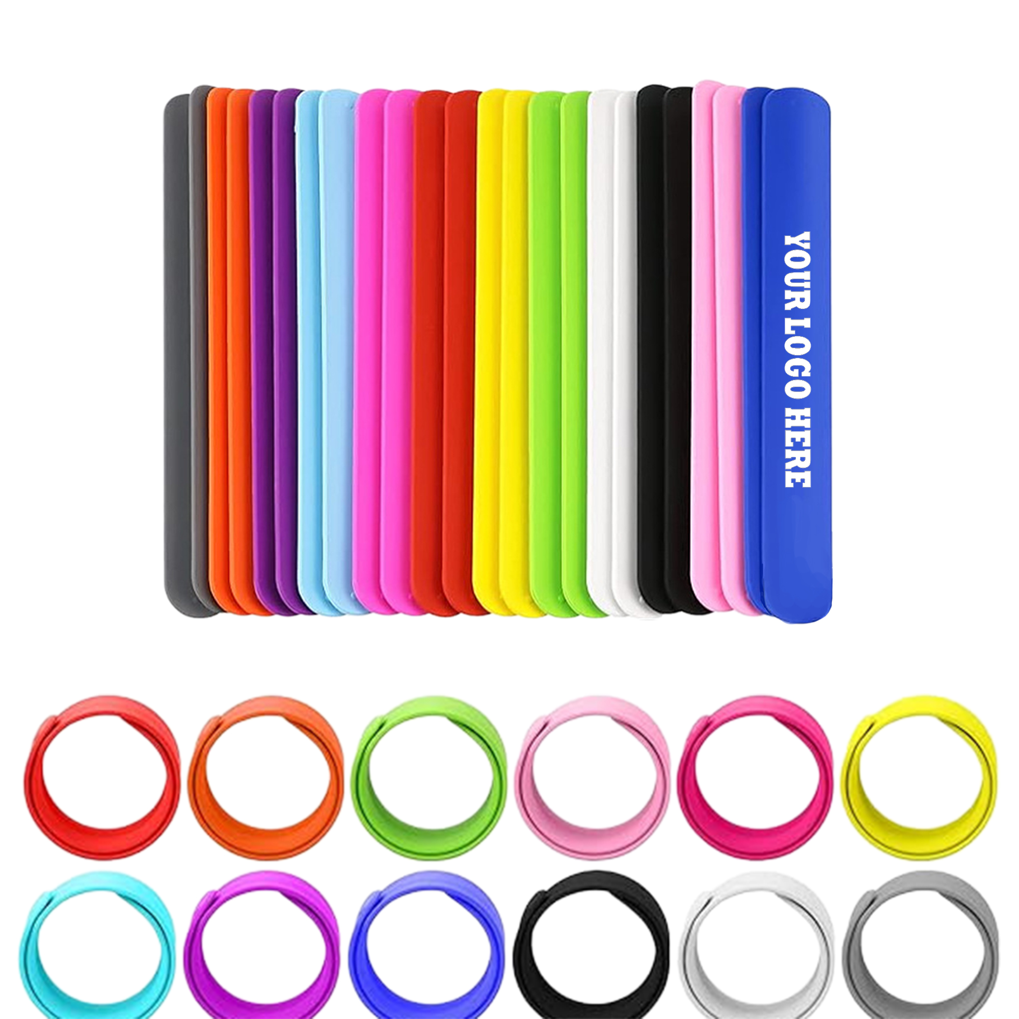 Colorful Silicone Slap Bracelet 1
