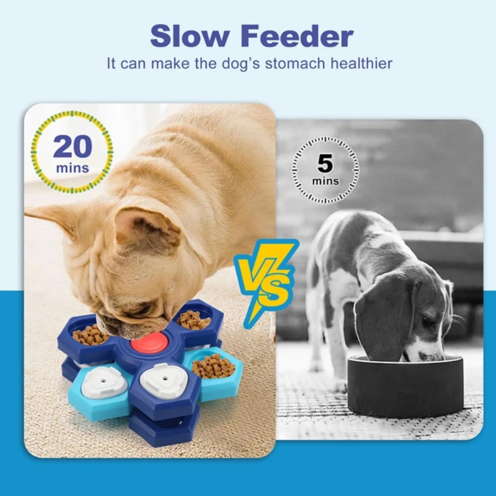 Slow Food Puzzle Pet Feeding Bowl 3