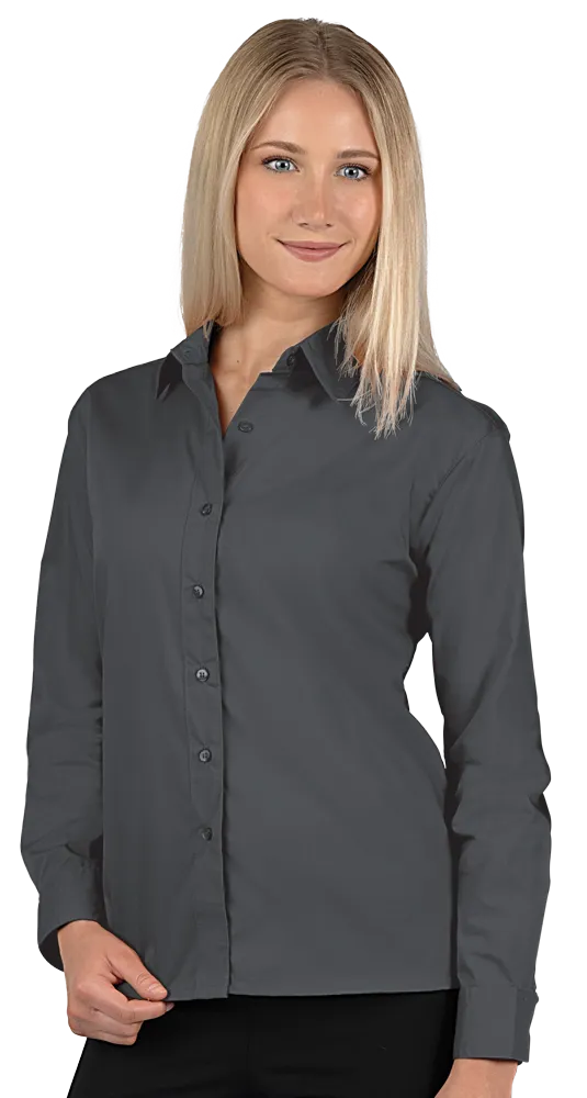 Ladies' L/S Value Poplin Shirt 45