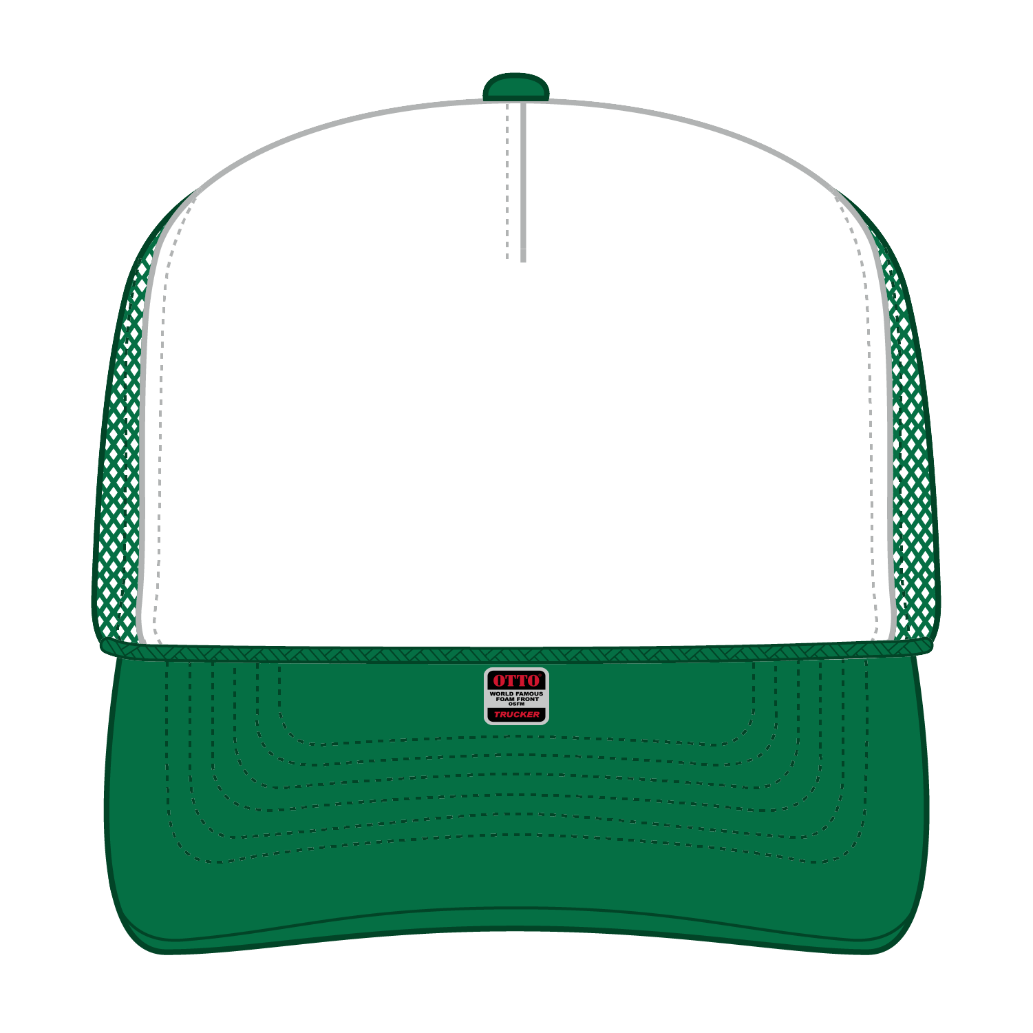OTTO CAP® 5 Panel High Crown Mesh Back Trucker Hat 40