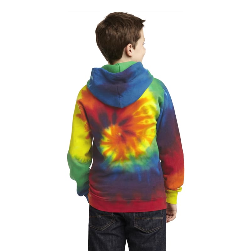 Port & Company Youth Tie-Dye Pullover Hooded Sweatshirt. 50
