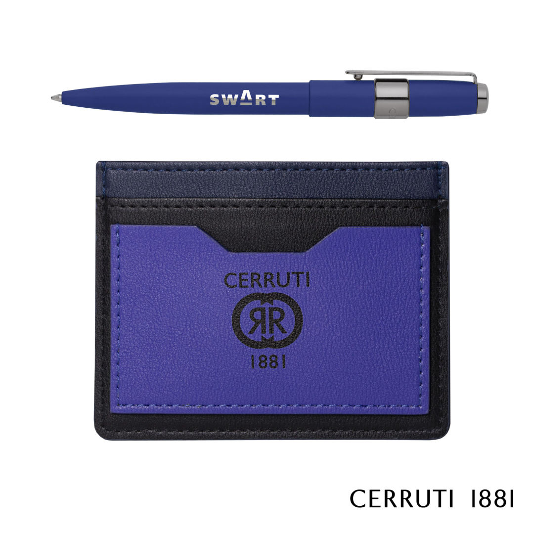 Cerruti 1881® Brick Card Holder & Block Pen Gift Set 6