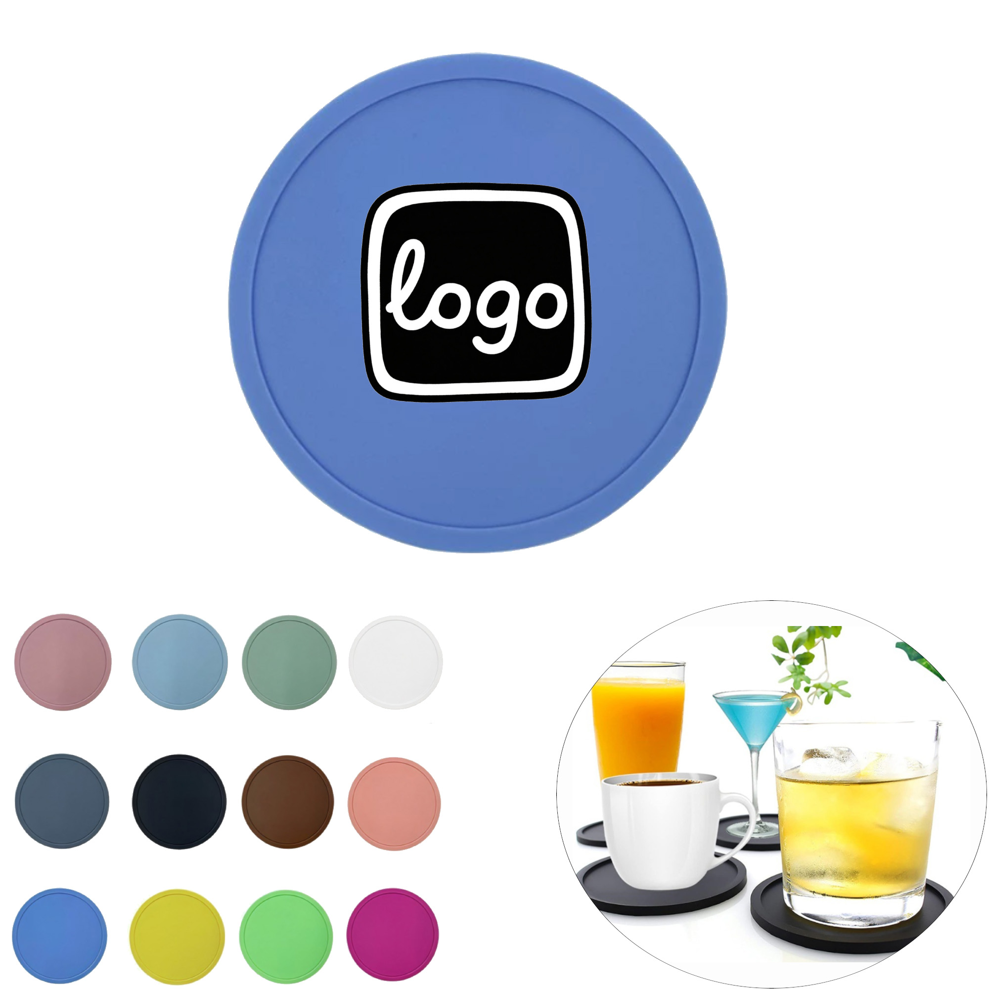 4" Silicone Coaster Cup Lid 2