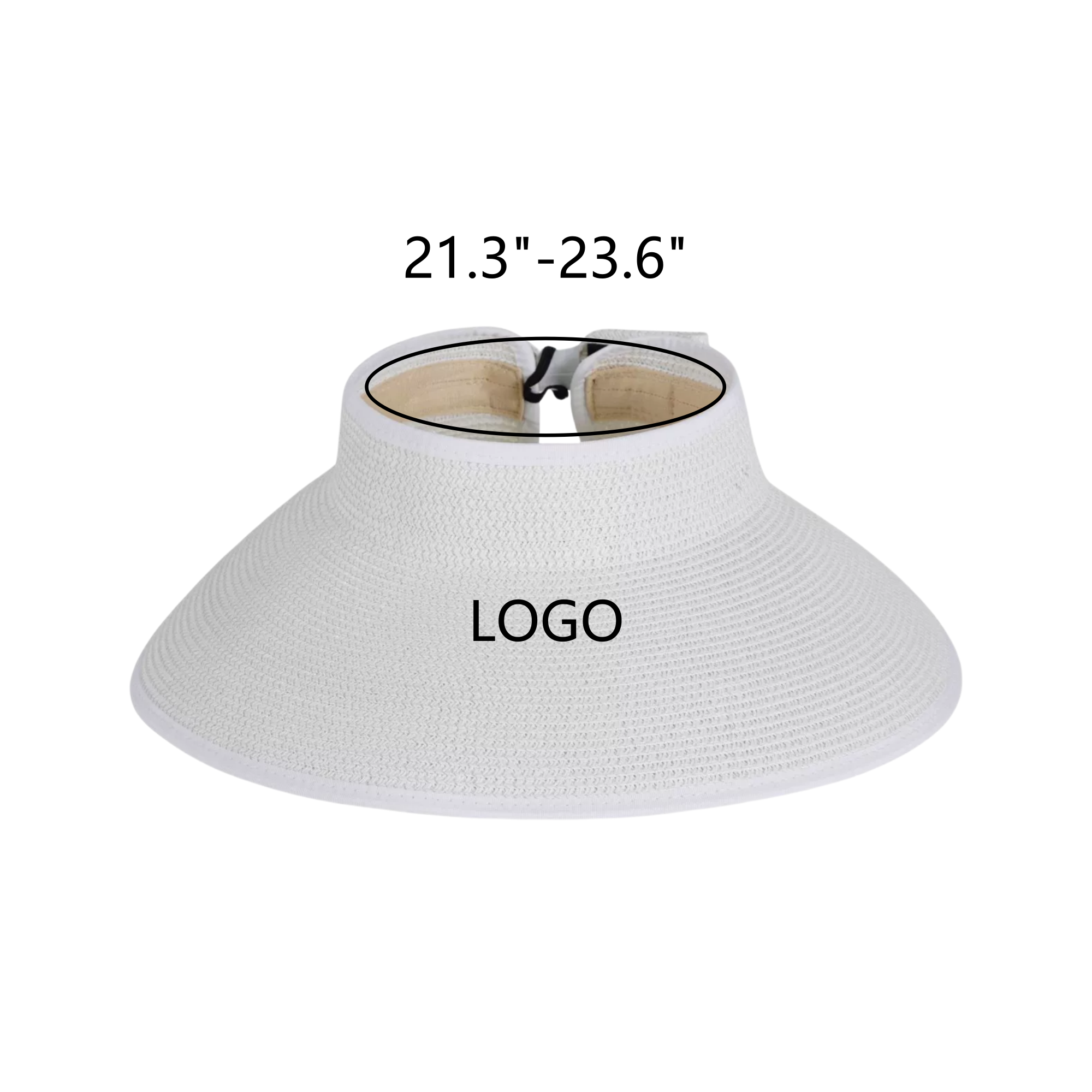 Wide Brimmed Folding Straw Hat 4