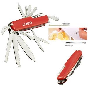13 In 1 Stainless Steel Multi Tool Pocket Knife With Durable ABS Handle 18