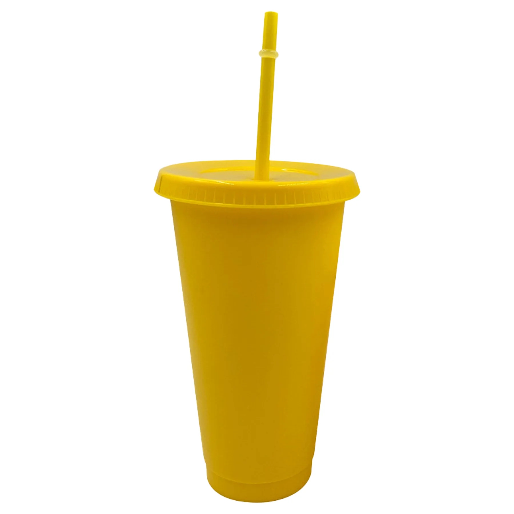 24OZ  Wall Water Cup with Lid and Straw 7