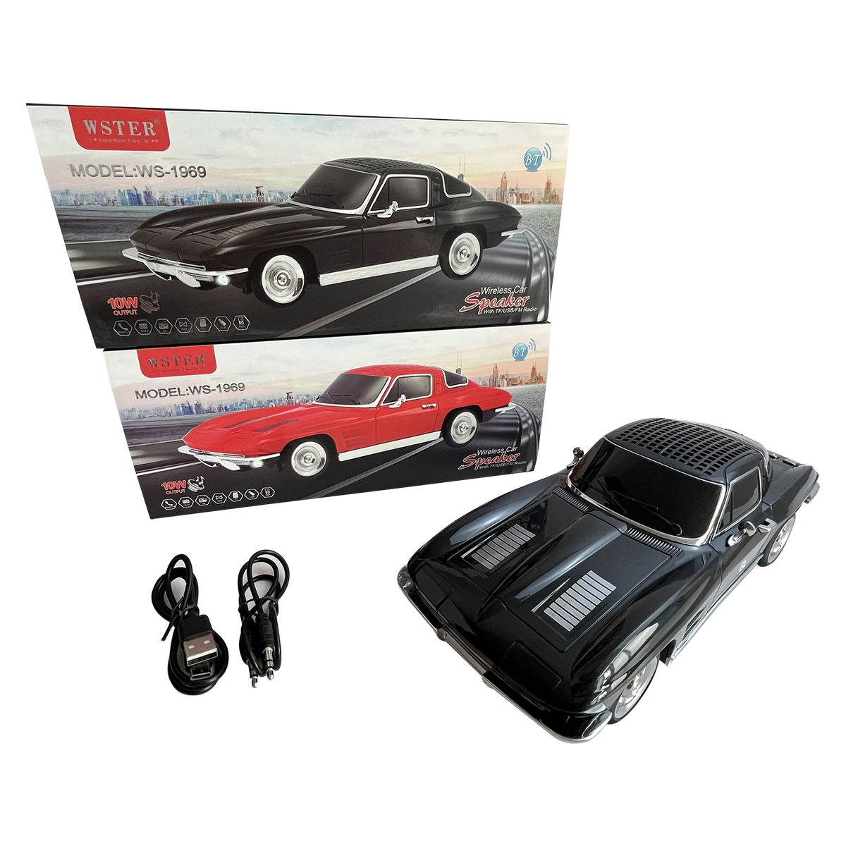 SonicWave Drive Stingray-Style Coupe Bluetooth Speaker 1