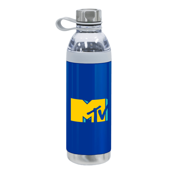Dual Opening Stainless Steel Water Bottle - 20 Oz., custom water bottle with logo imprint 19