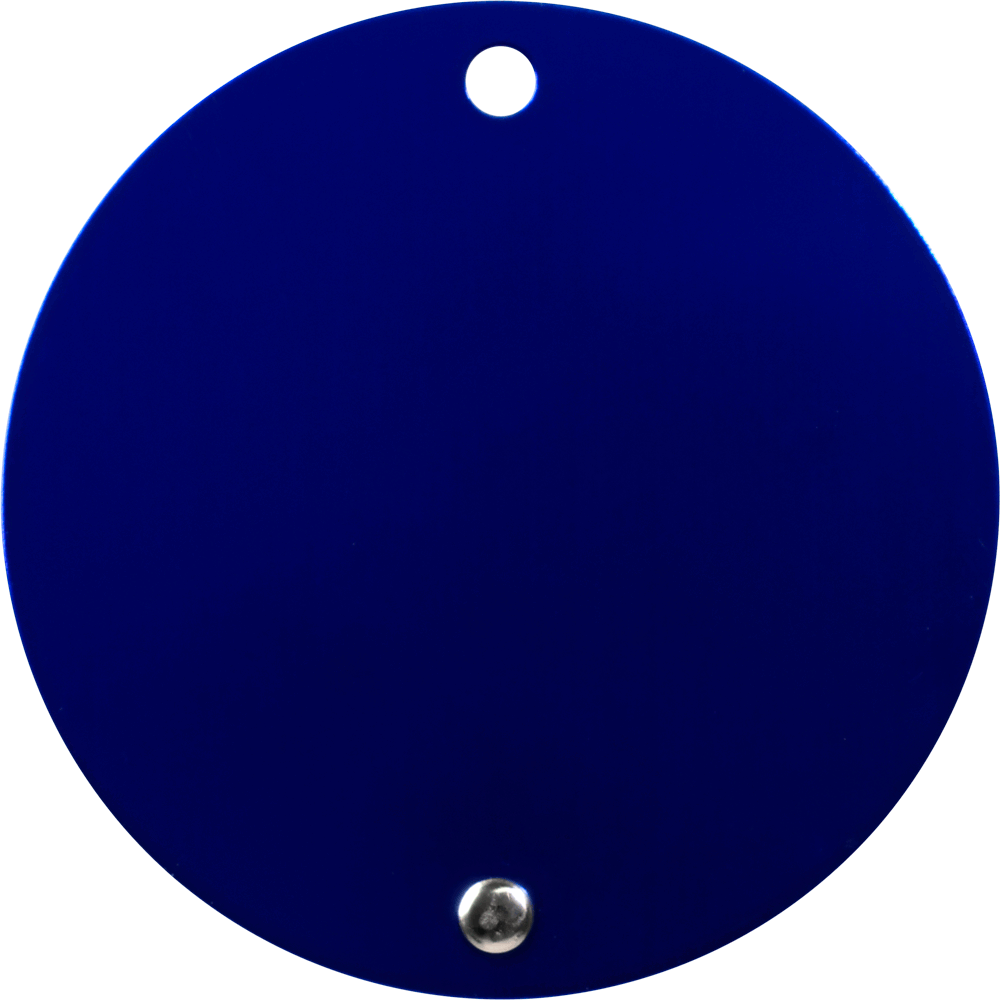 Texture Tone® Aluminum Round Luggage Tag 8