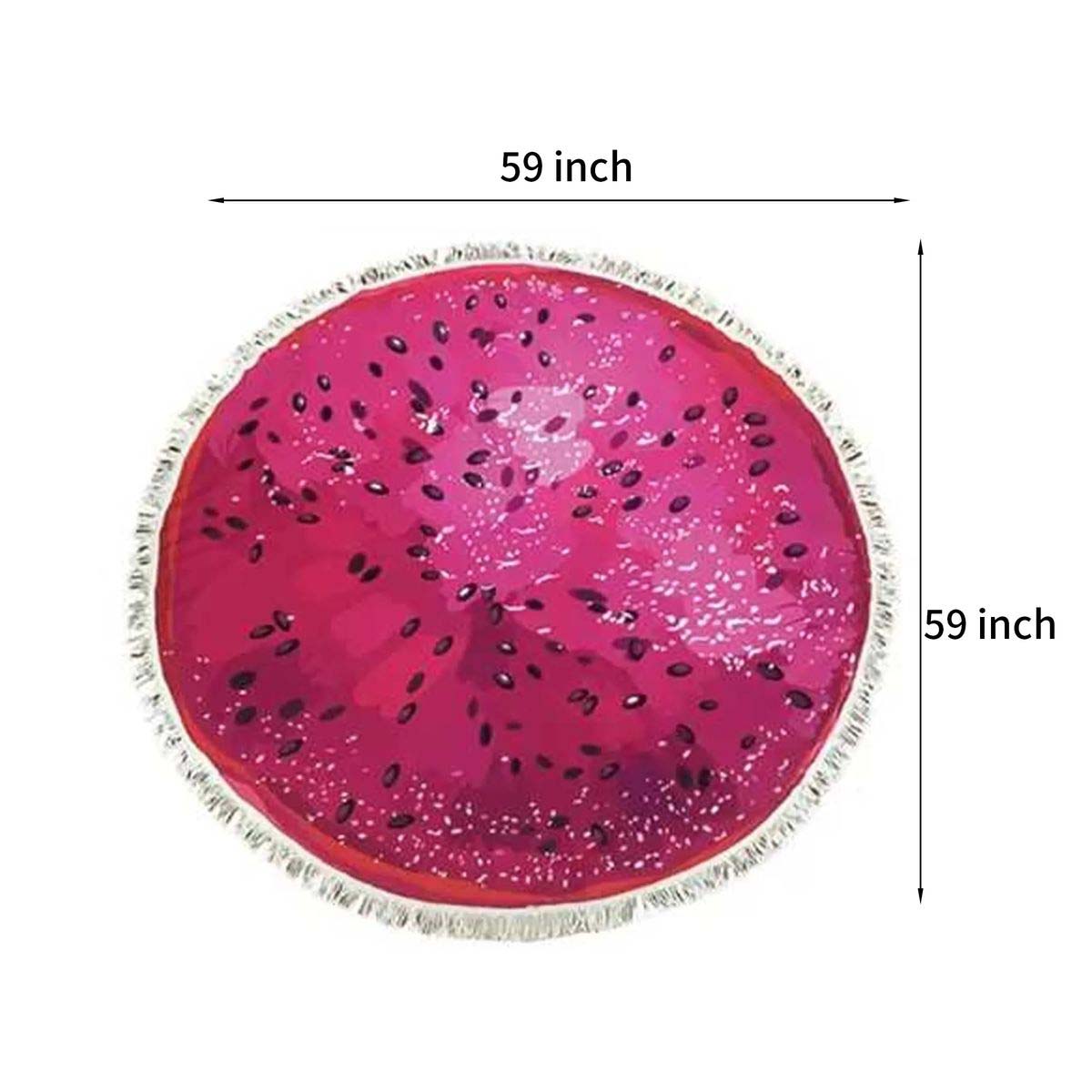 Soft Round Beach Towel with Quick Dry Microfiber 15