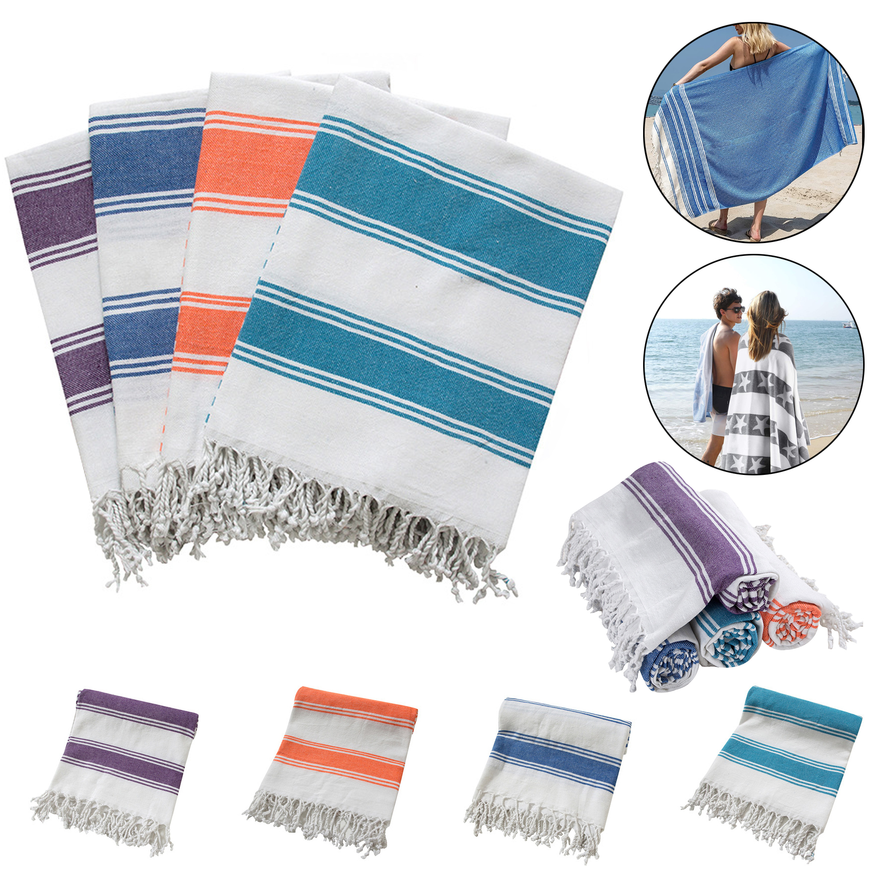 Striped Beach Towel 2