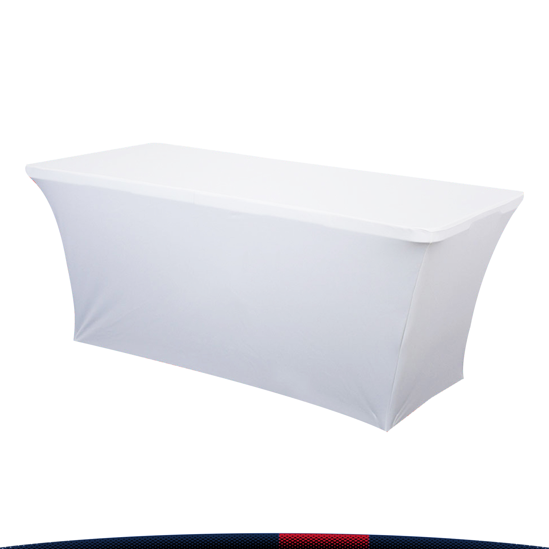 8FT Premium Stretch Open Back Table Cover 1