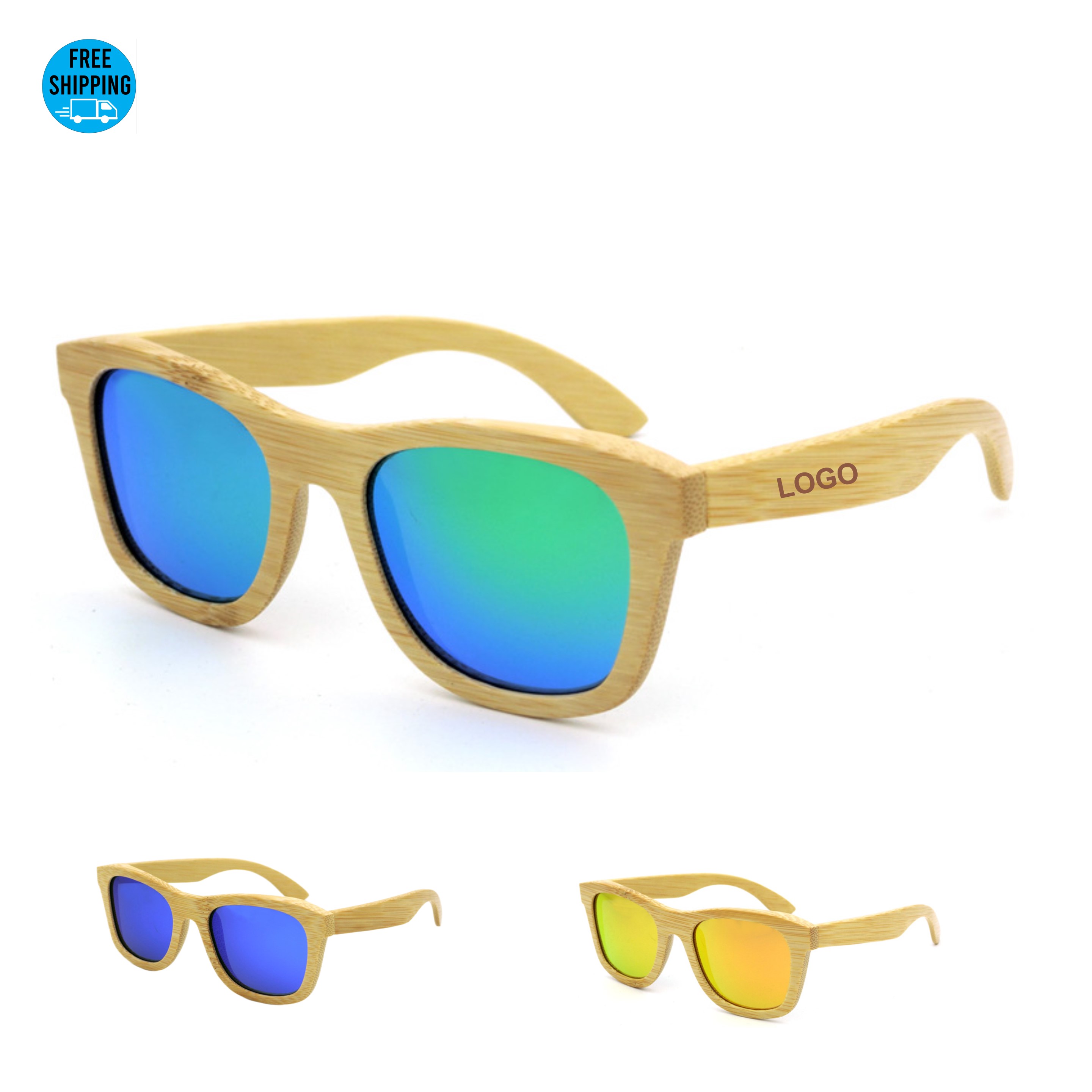 Bamboo Frame Polarized Sunglasses 3