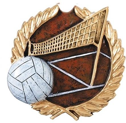 Volleyball High Relief Plaque Mount 2