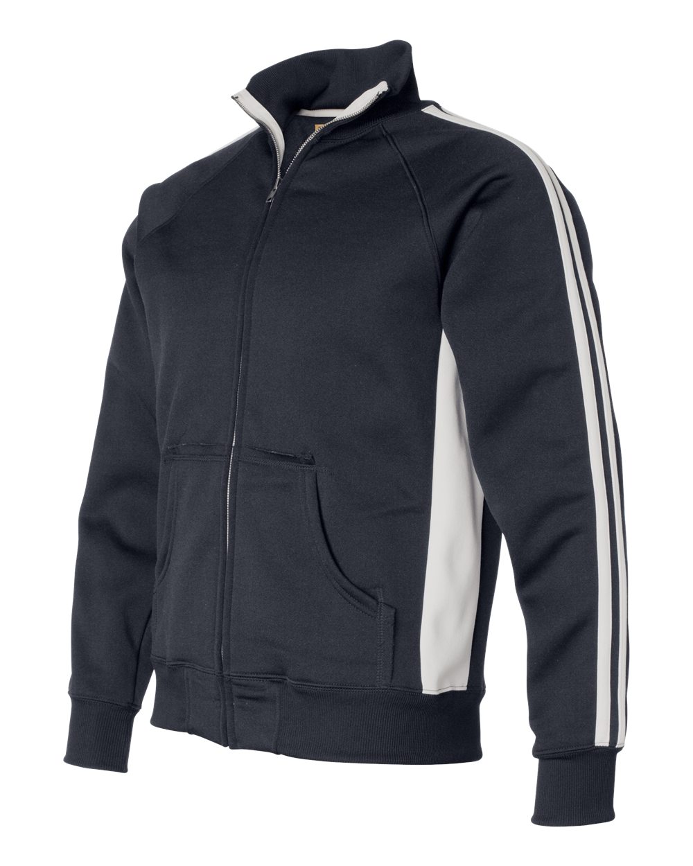 Men's Vintage Polyester Fleece Track Jacket - 8858 3