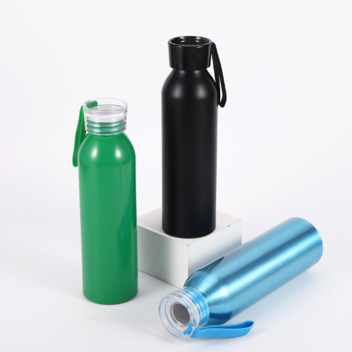 20Oz. Sports Water Bottle with Screw Cap and Carry Strap, custom water bottle with logo imprint 2