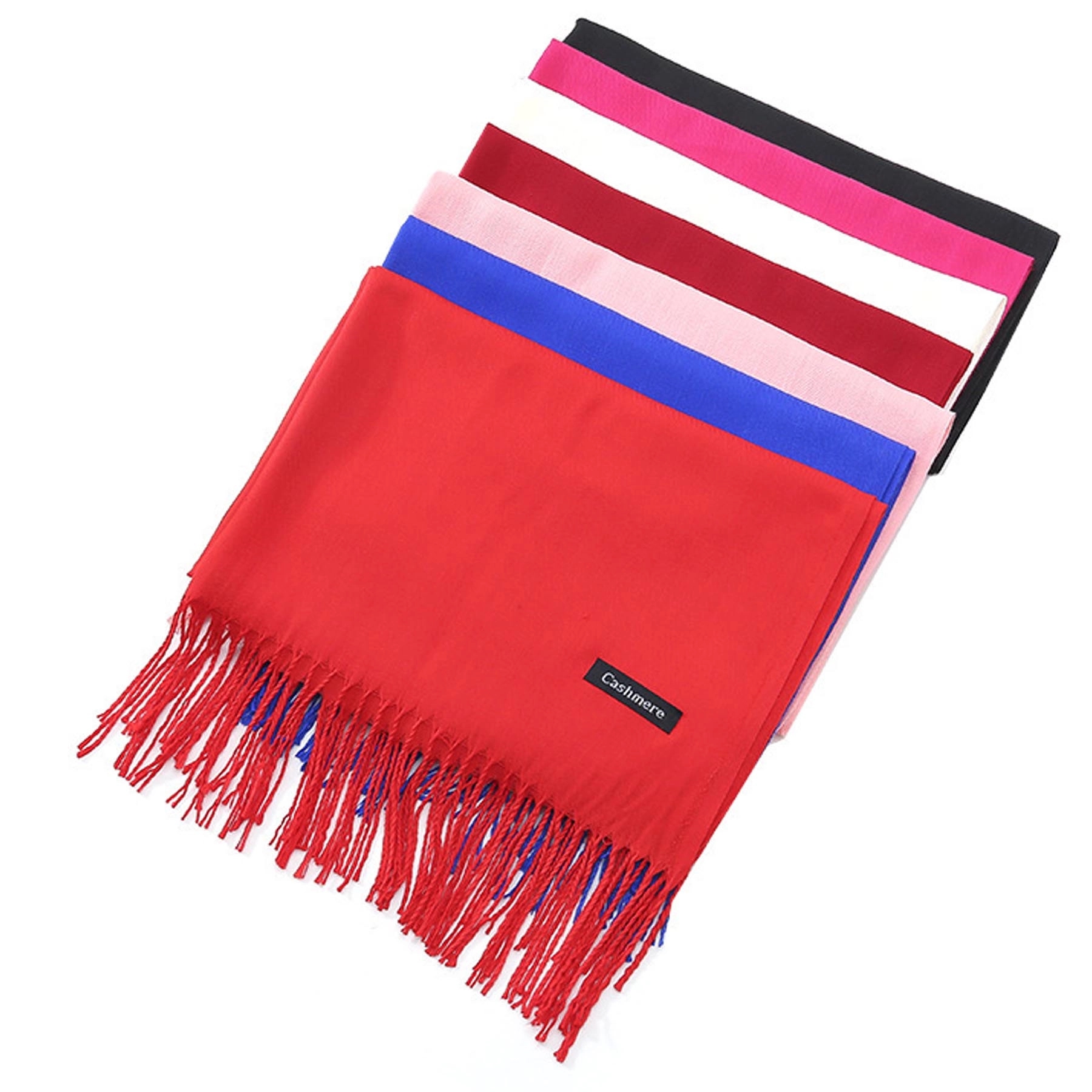 Womens Large Soft Cashmere Feel Pashmina Shawls Scarf 3