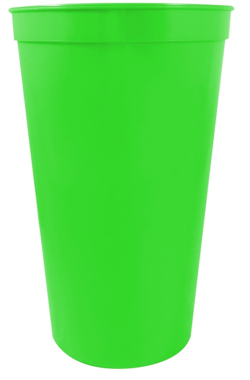 22 oz. Smooth Wall Plastic Stadium Cup 1