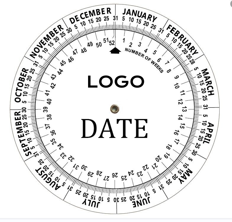 Scheduling Wheel Chart Calendar 2