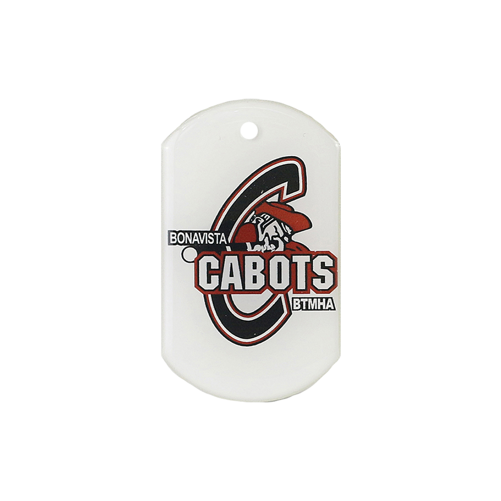 Dog Tag pendant with hole and no attachment (Double Sided)