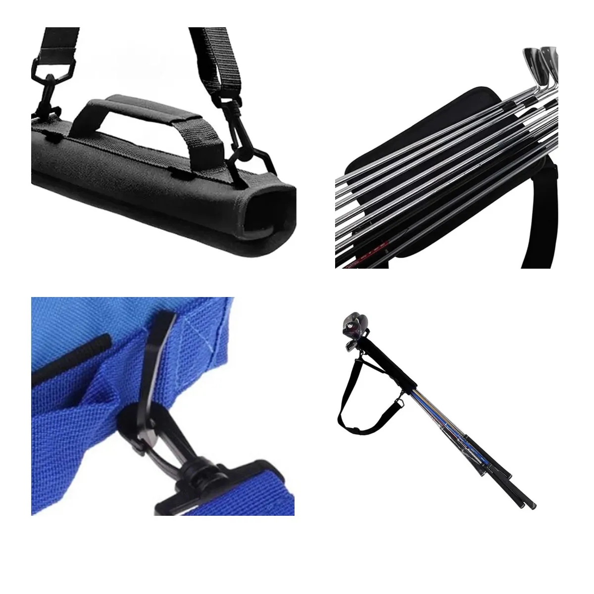 Outdoor Portable Nylon Foldable Golf Club Travel Carry Bag 3