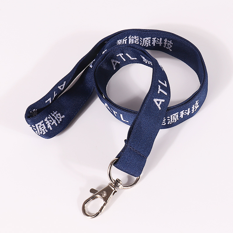 Polyester Lanyard with embroidery 3/4'' w 6