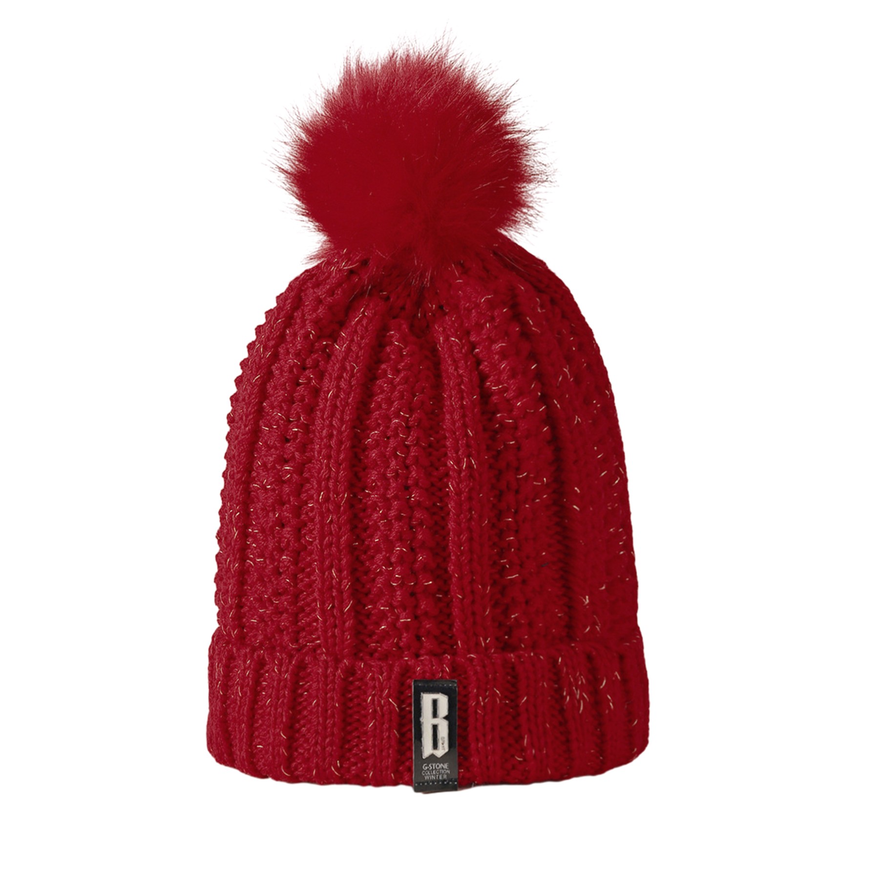 Winter Knitted Hairball Hat 7