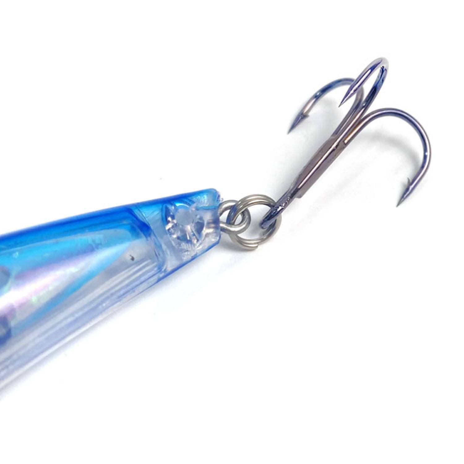 Weighted ABS Fishing Lure with Sharp Hooks & Flash Foil 4