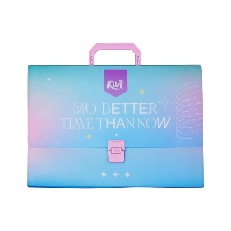 PP Plastic 6-Pocket A4 File Organizer With 2 Card Holder 2