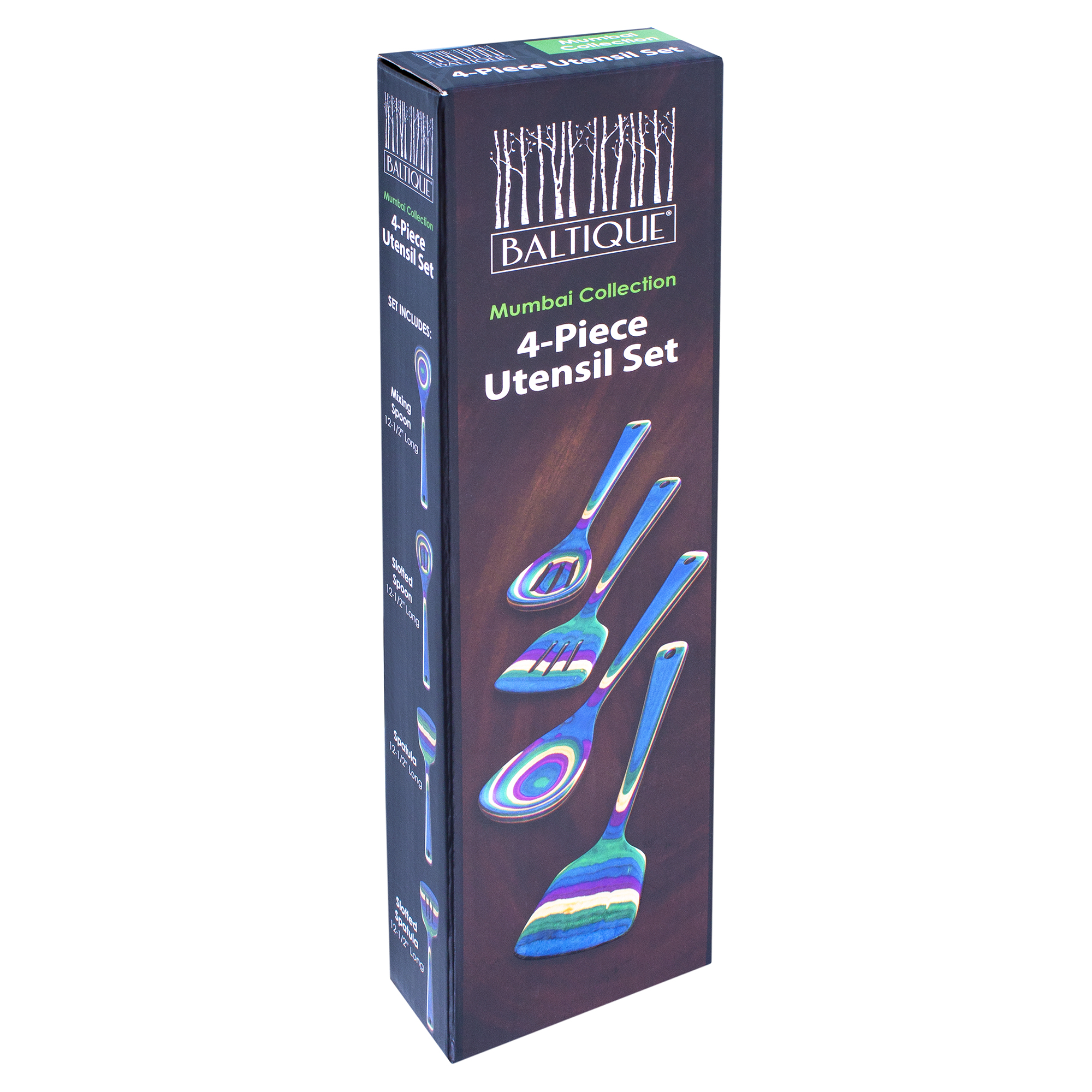 Baltique® Mumbai Collection 4 Piece Cooking Utensil Set 6