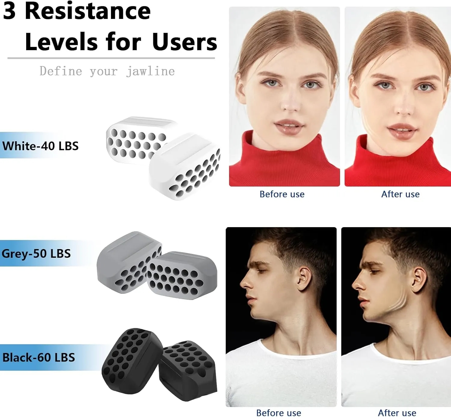 3 Resistance Levels Jaw Exerciser 5