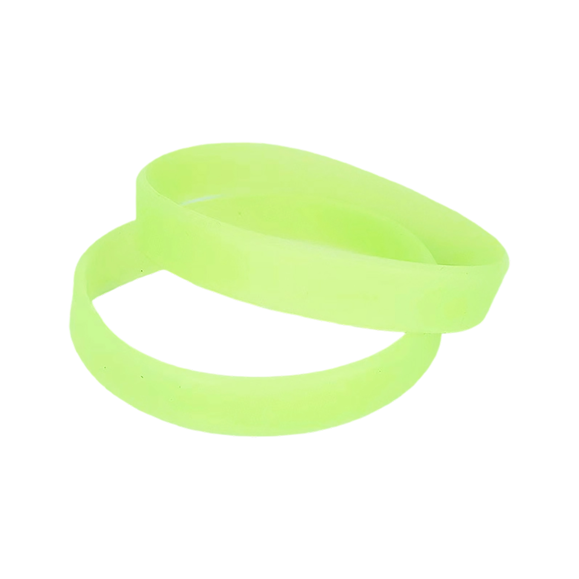 Silicone Wristband Glow In The Dark 8 x 0.5" Durable Design 5