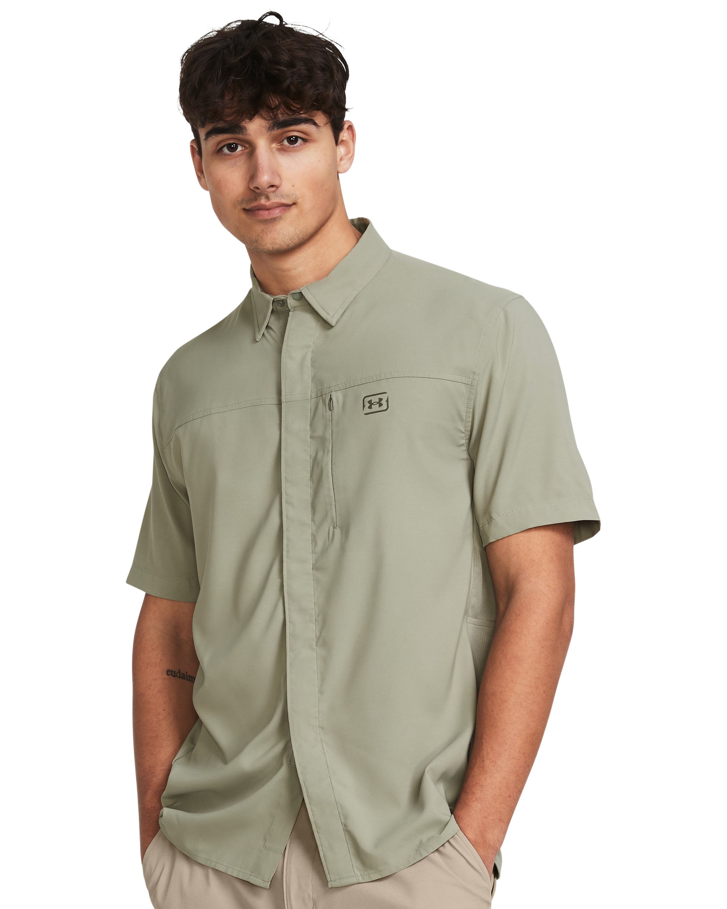 UA Fish Pro Hybrid Woven Men's Short Sleeve 5