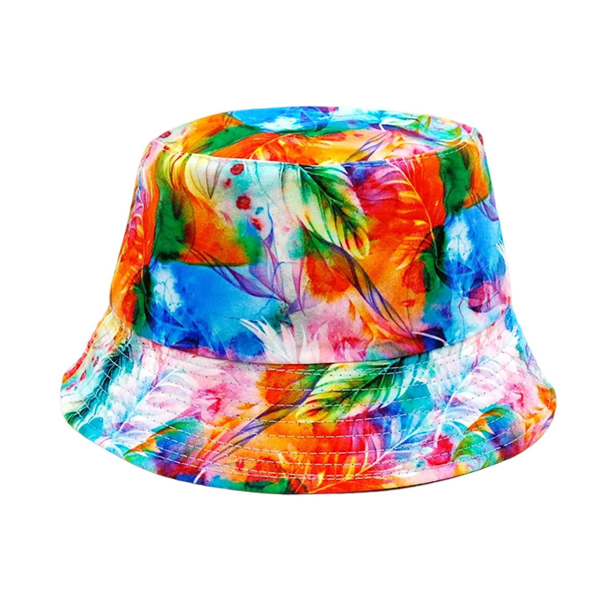 Plastic Tie Dye Hat with Foldable Double Sided Design 22